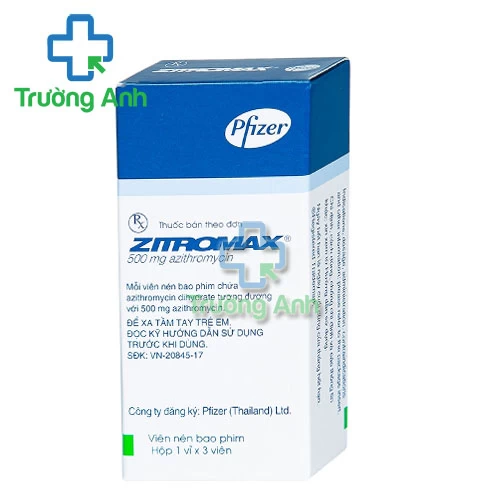 Zitromax 500mg - Thuốc điều trị trị nhiễm khuẩn